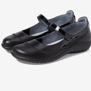 Naot Black Leather Flats